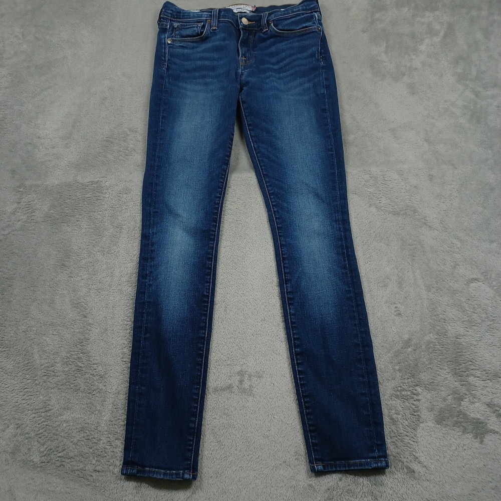 Lucky Brand Jeans Womens 2 Blue Denim Brooke Skinny‎ USA White Oak Cone